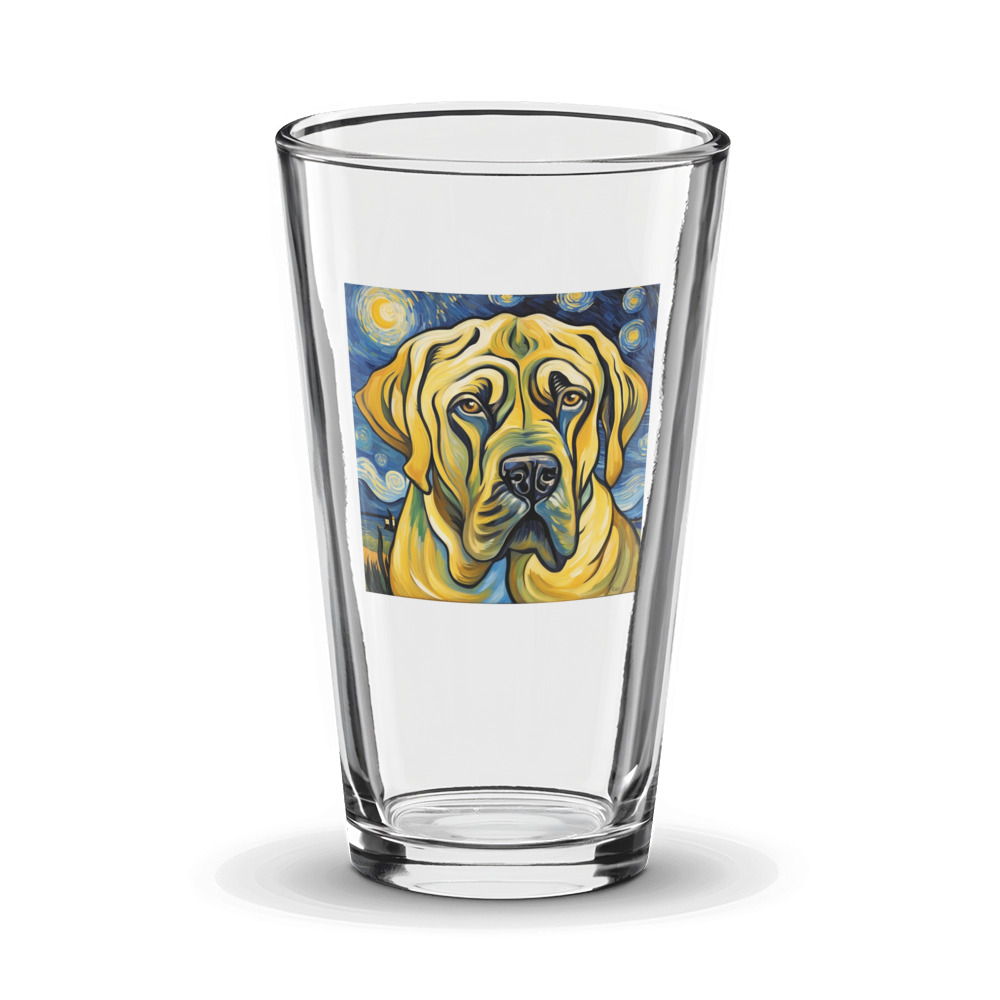 PugMug Custom Mastiff Glass Tumbler