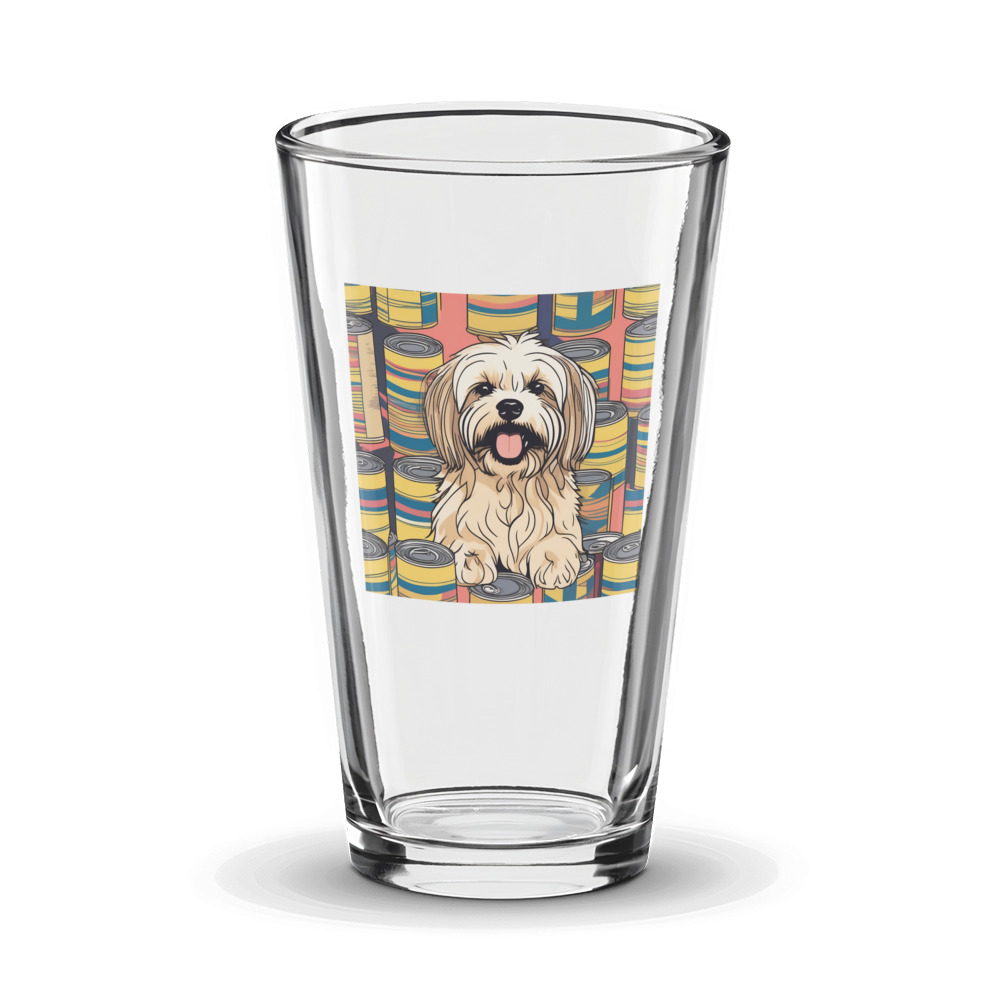 PugMug Custom Tan Havanese Dog Glass Tumbler