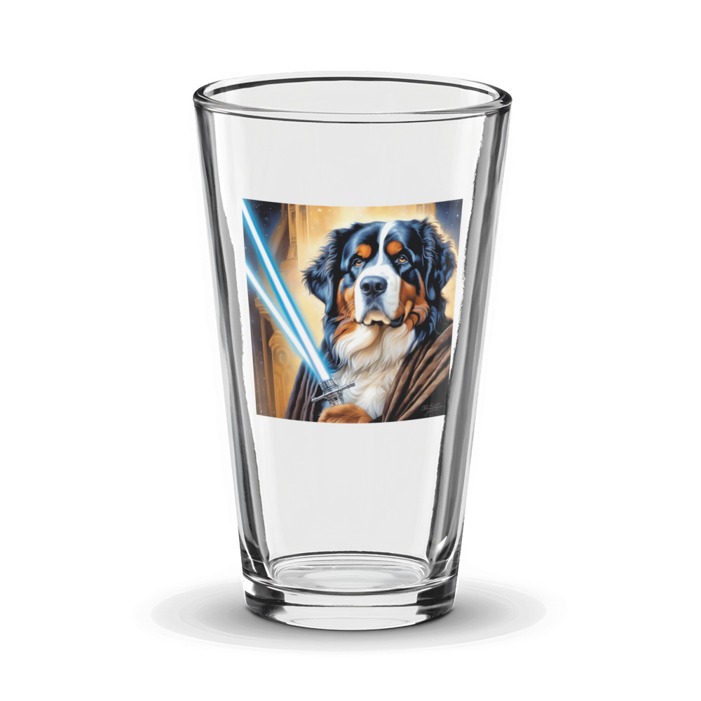 PugMug Custom Bernese Mountain Dog Glass Tumbler