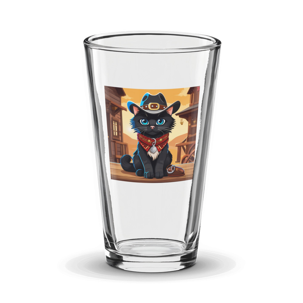 PugMug Custom Black Ragdoll Cat Glass Tumbler