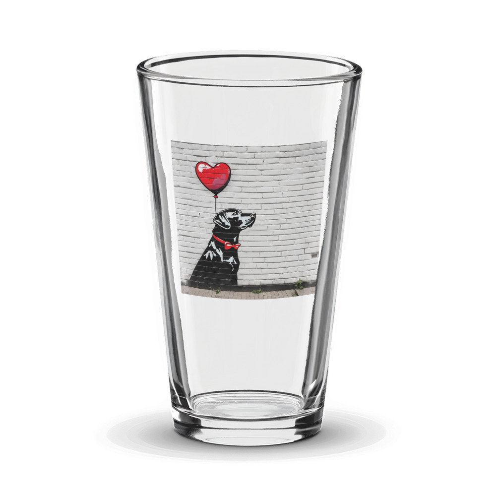 PugMug Custom Black Labrador Retriever Glass Tumbler