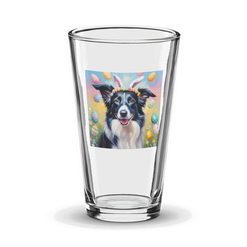 PugMug Custom Border Collie Glass Tumbler