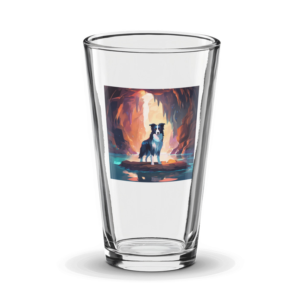 PugMug Custom Border Collie Glass Tumbler
