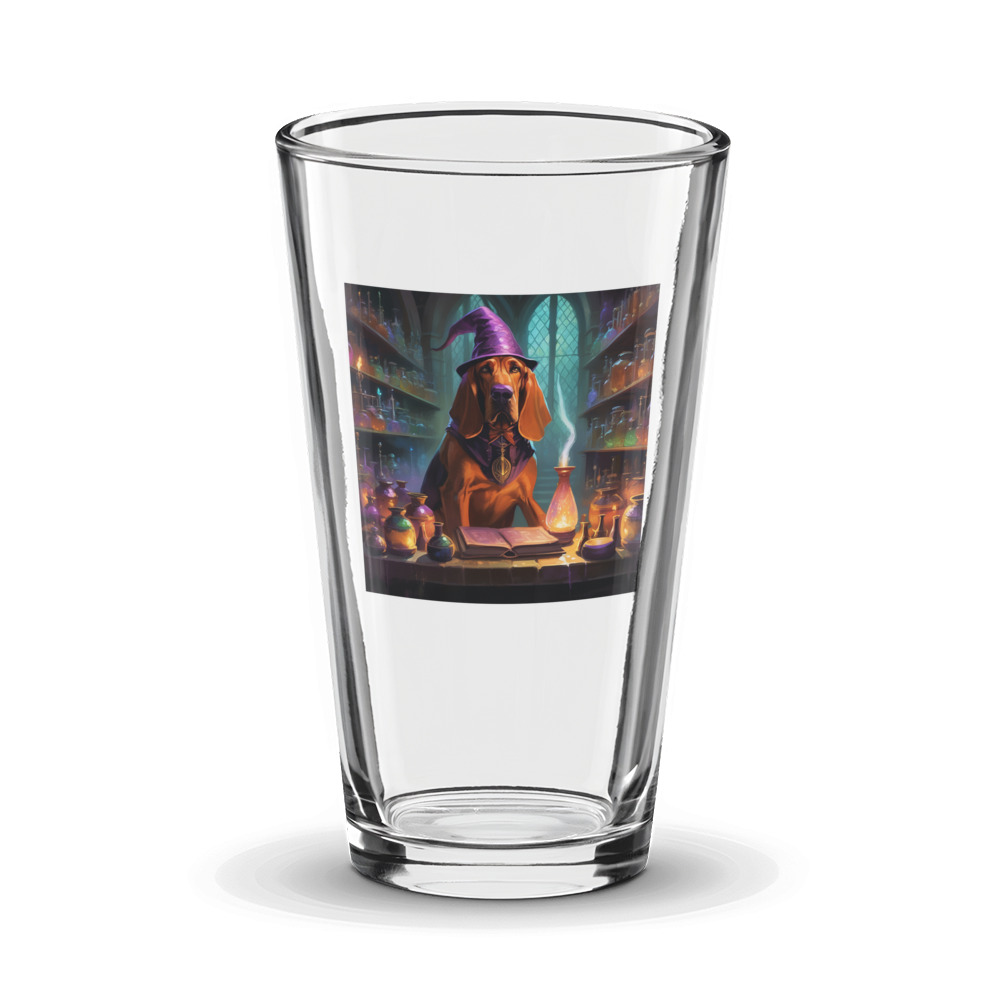 PugMug Custom Bloodhound Glass Tumbler