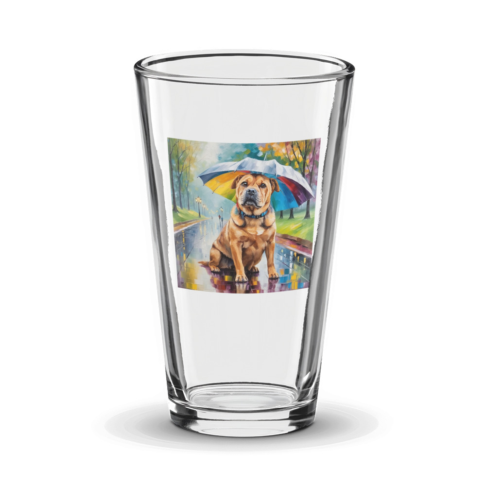 PugMug Custom Halina Glass Tumbler