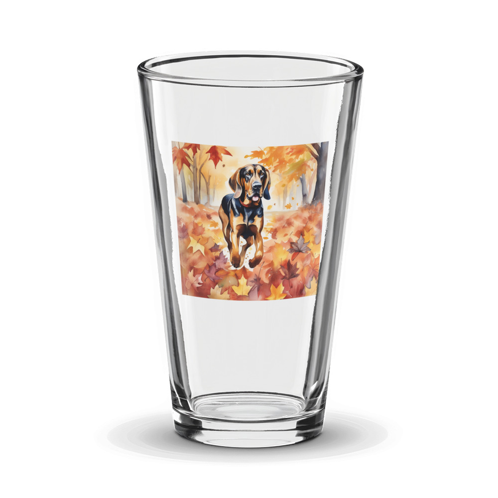 PugMug Custom Bloodhound Glass Tumbler