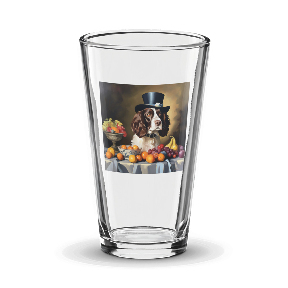 PugMug Custom English Springer Spaniel Glass Tumbler
