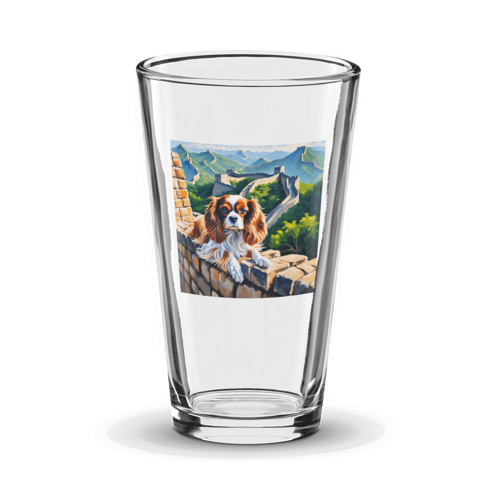 PugMug Custom Cavalier King Charles Spaniel Glass Tumbler
