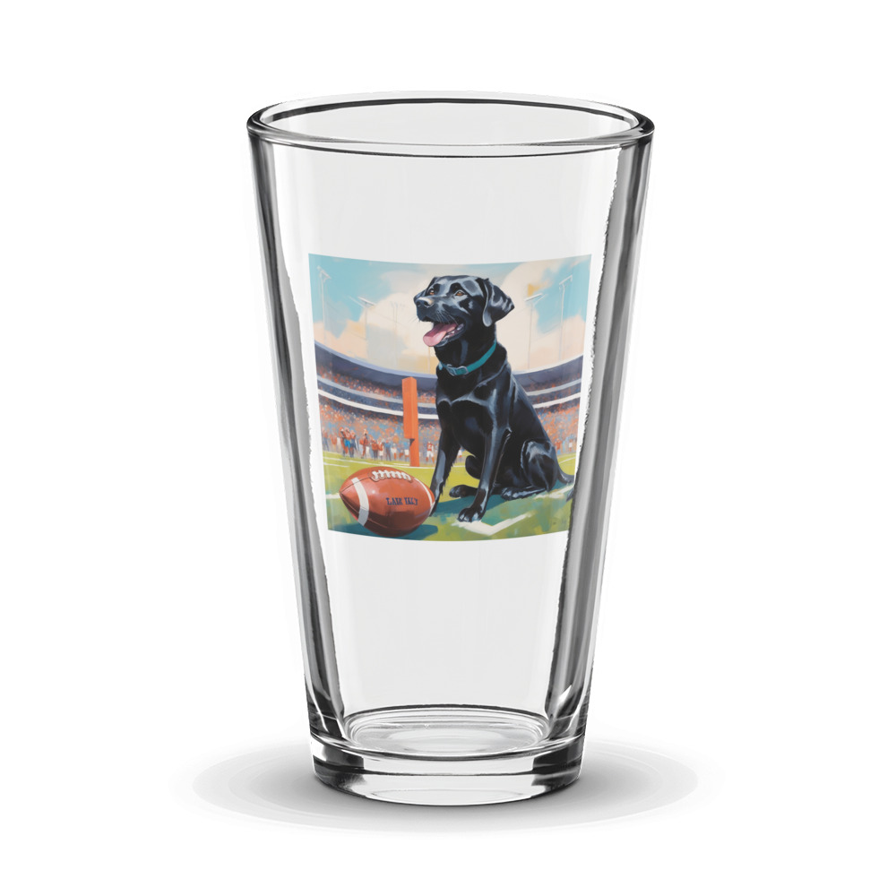 PugMug Custom Black Labrador Retriever Glass Tumbler