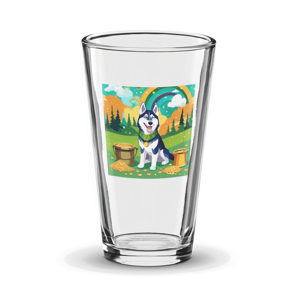 PugMug Custom Siberian Husky Glass Tumbler