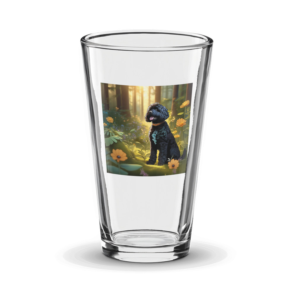 PugMug Custom Portuguese Water Dog Glass Tumbler