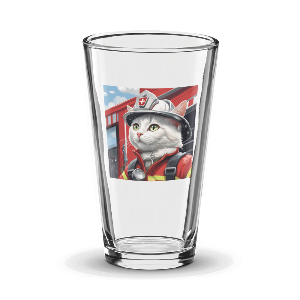 PugMug Custom White Companion Cat Glass Tumbler