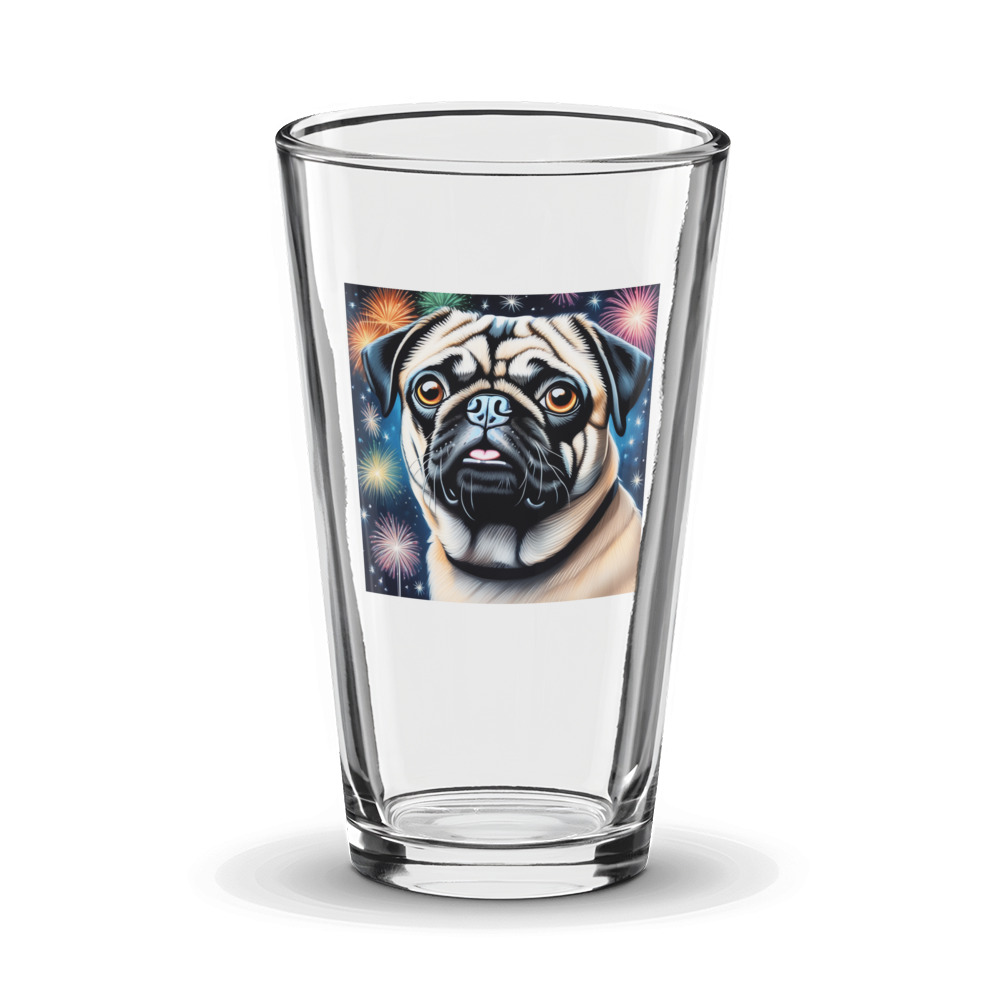 PugMug Custom Pug Glass Tumbler