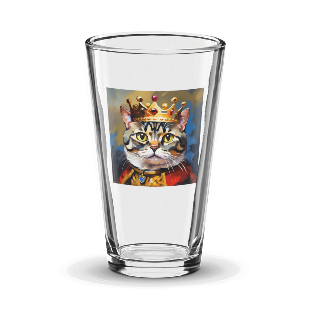PugMug Custom Tabby Scottish Fold Cat Glass Tumbler