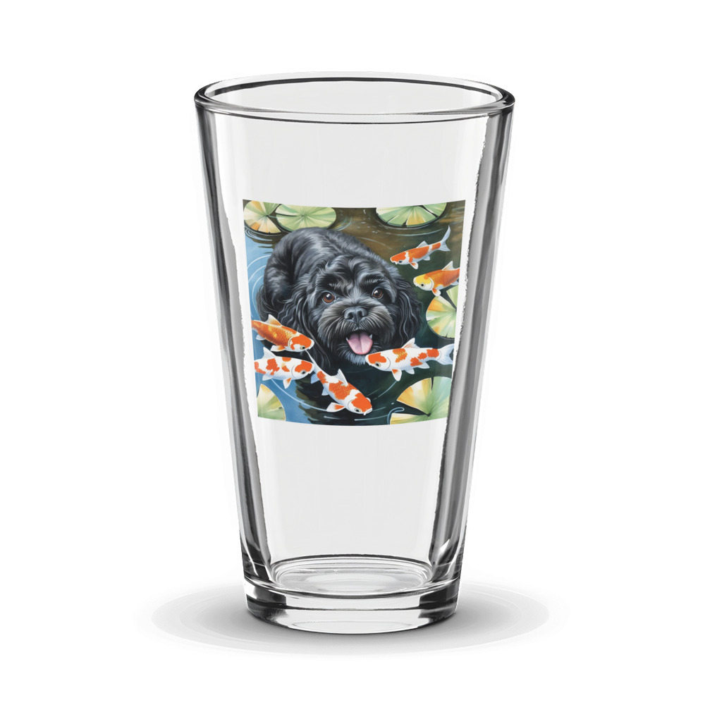 PugMug Custom Lily Glass Tumbler