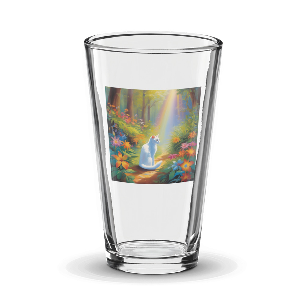 PugMug Custom White Exotic Cat Glass Tumbler