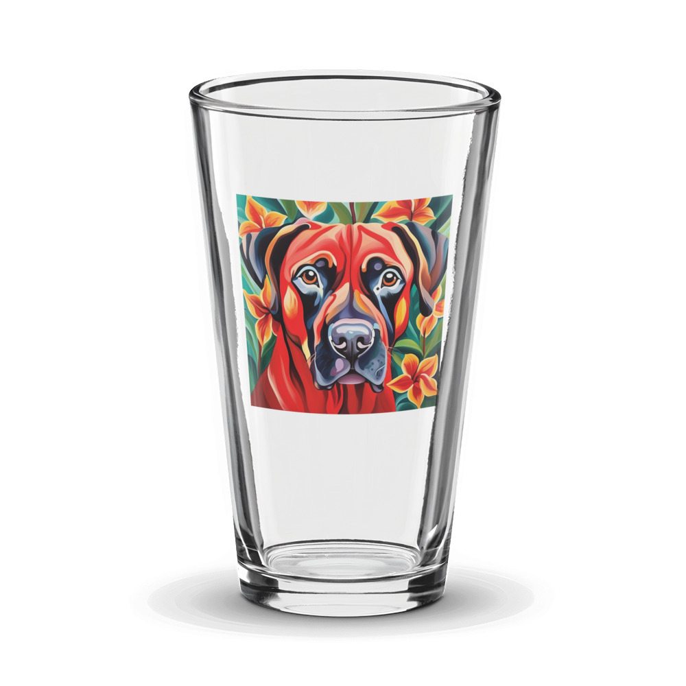 PugMug Custom Mastiff Glass Tumbler