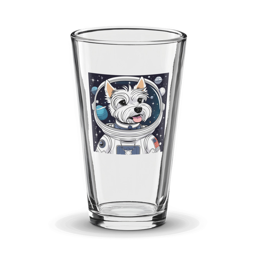 PugMug Custom West Highland White Terrier Glass Tumbler