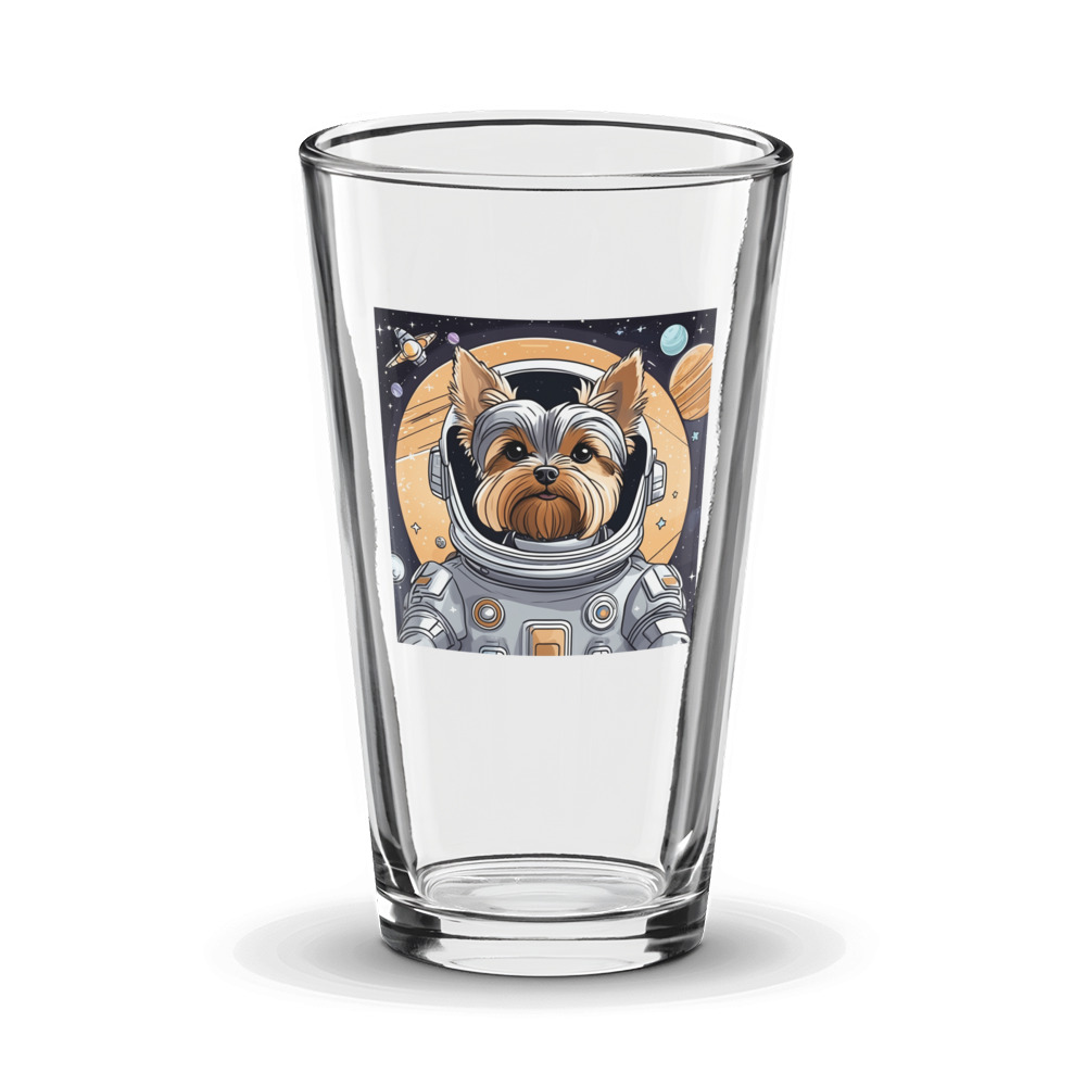 PugMug Custom Yorkshire Terrier Glass Tumbler