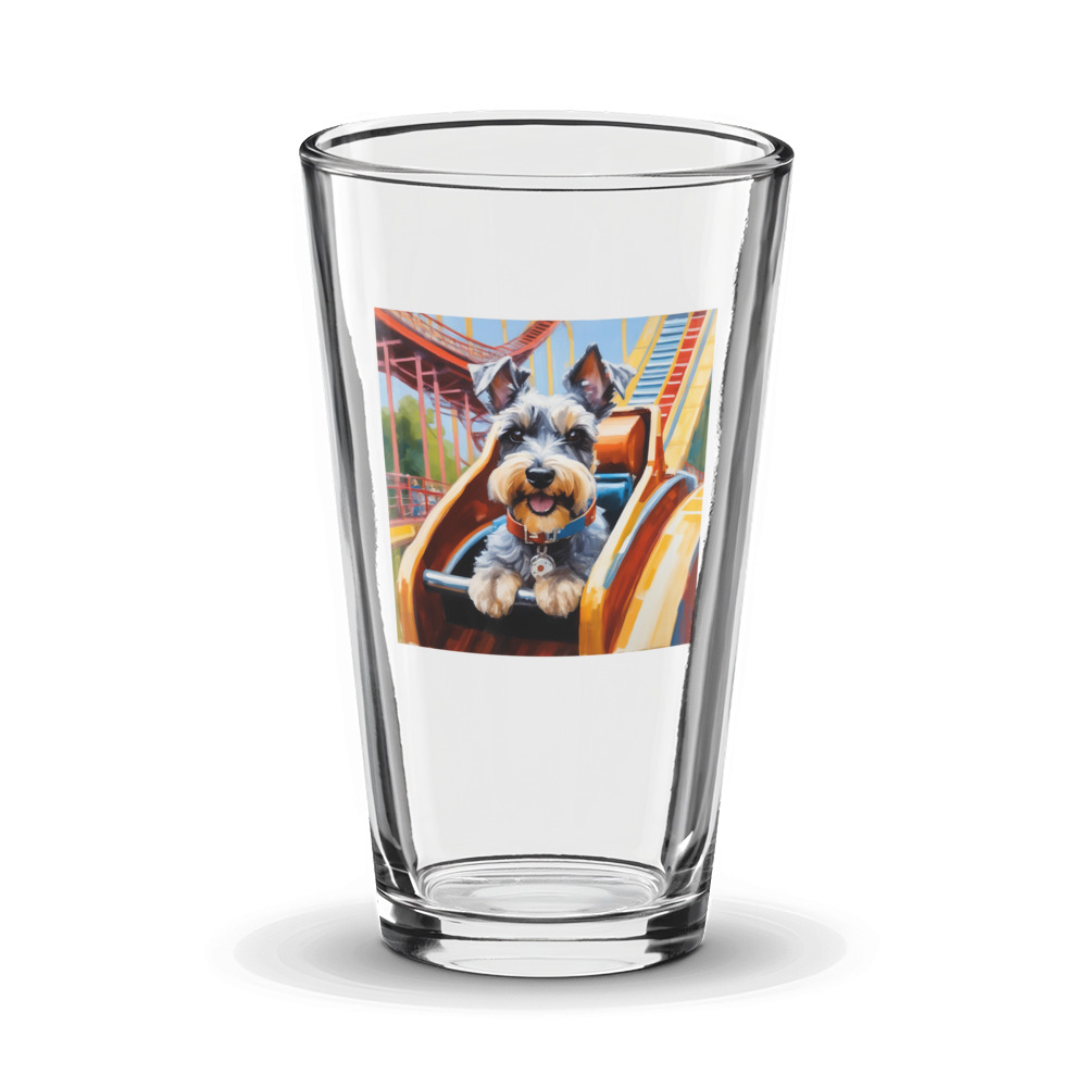 PugMug Custom Miniature Schnauzer Glass Tumbler