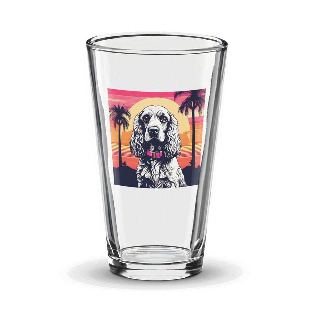 PugMug Custom Cocker Spaniel Glass Tumbler