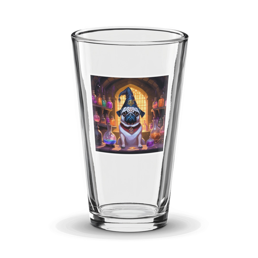 PugMug Custom Pug Glass Tumbler