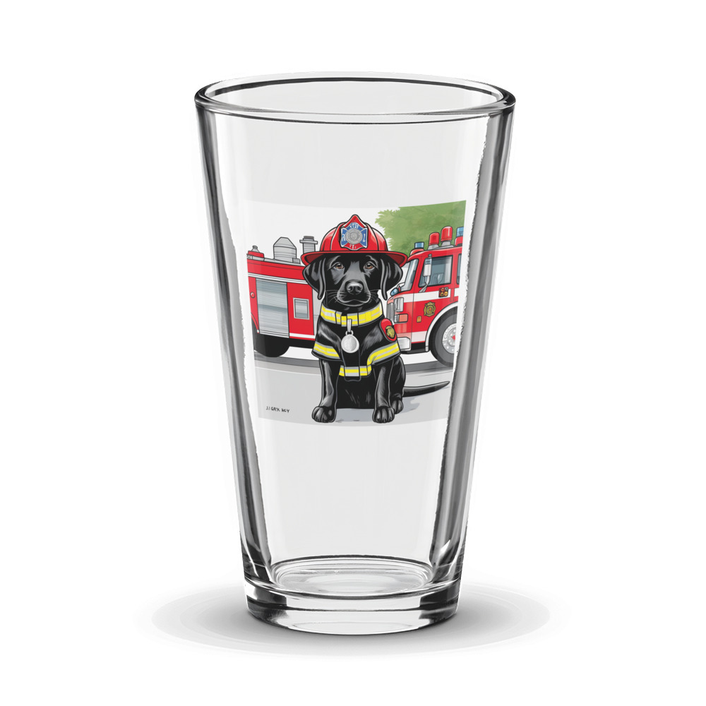 PugMug Custom Black Labrador Retriever Glass Tumbler