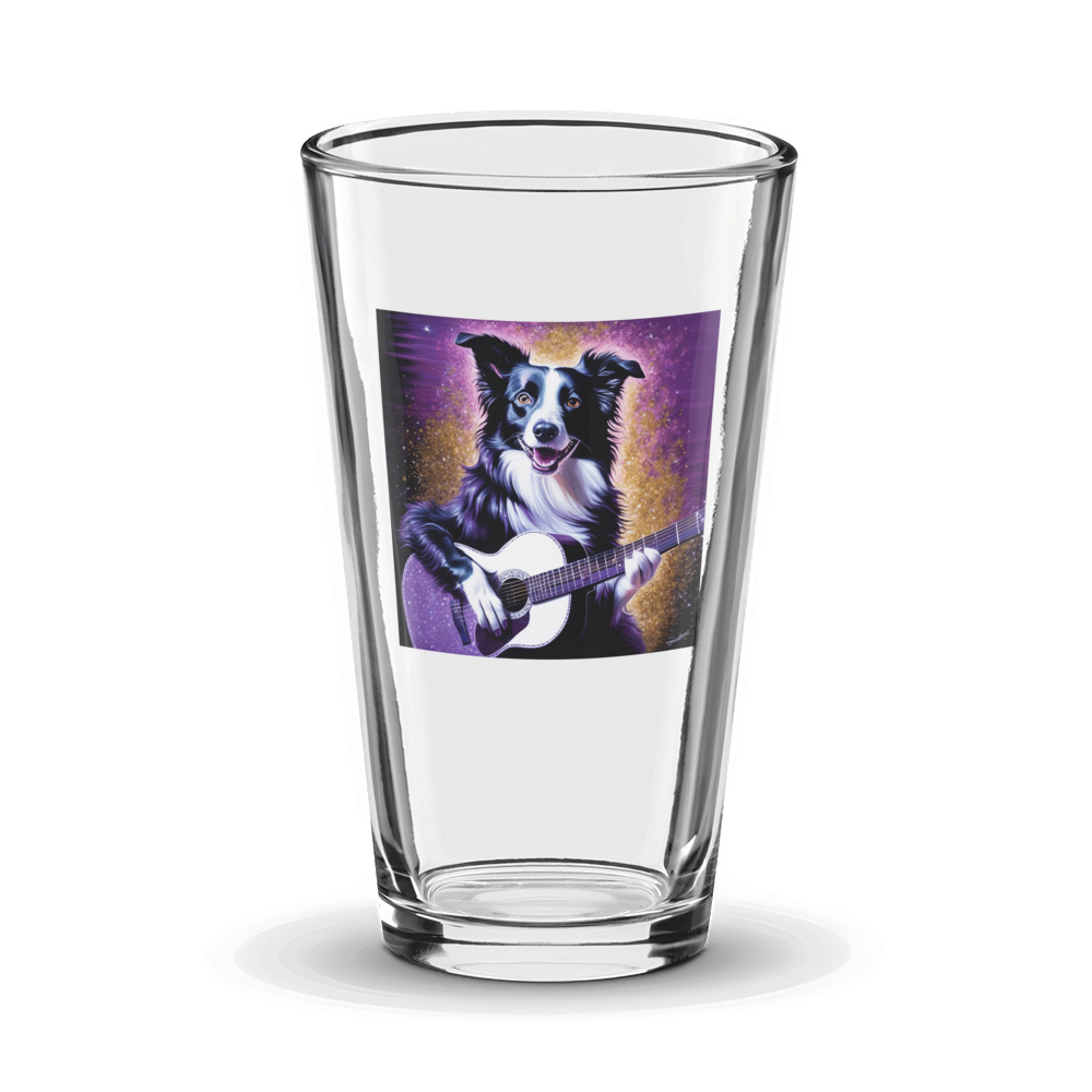 PugMug Custom Border Collie Glass Tumbler