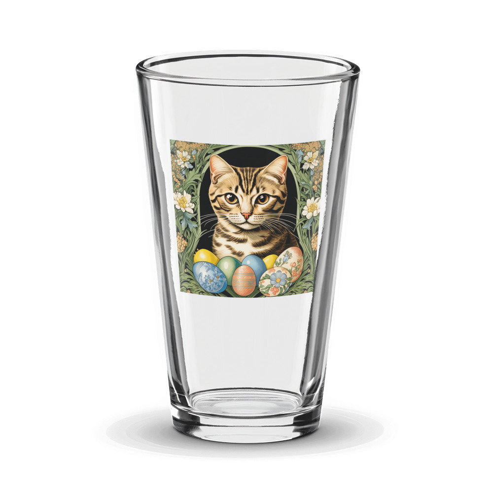 PugMug Custom Tabby Scottish Fold Cat Glass Tumbler