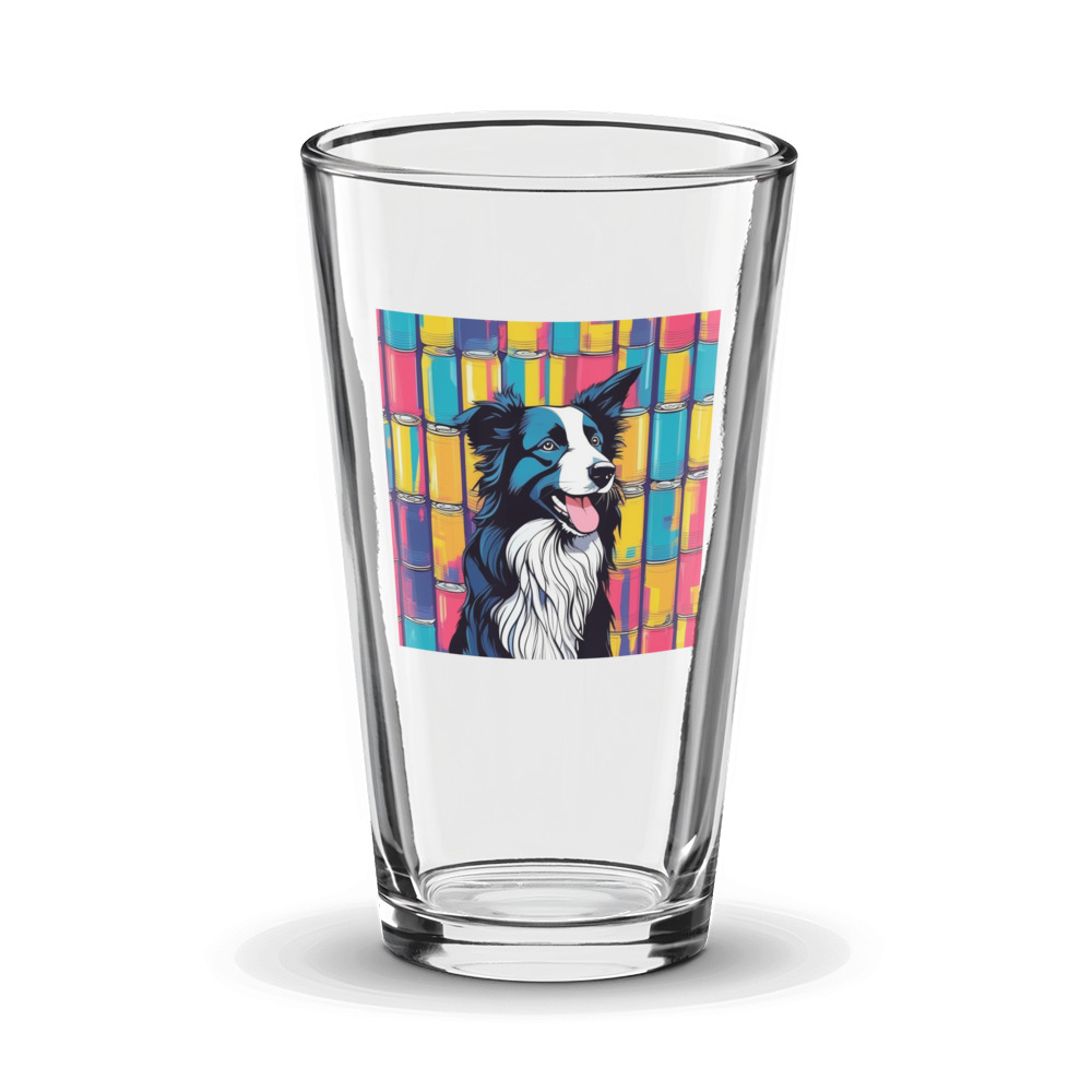 PugMug Custom Border Collie Glass Tumbler
