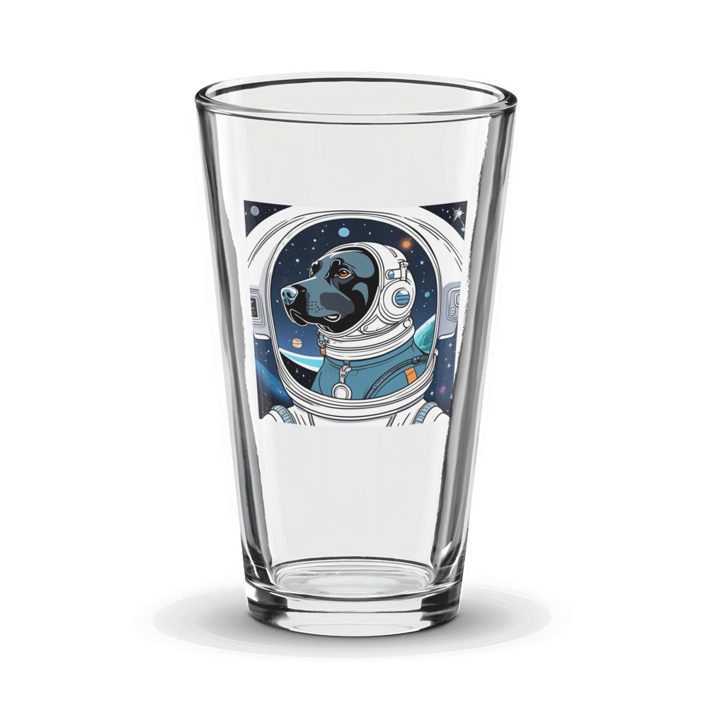 PugMug Custom Black Labrador Retriever Glass Tumbler