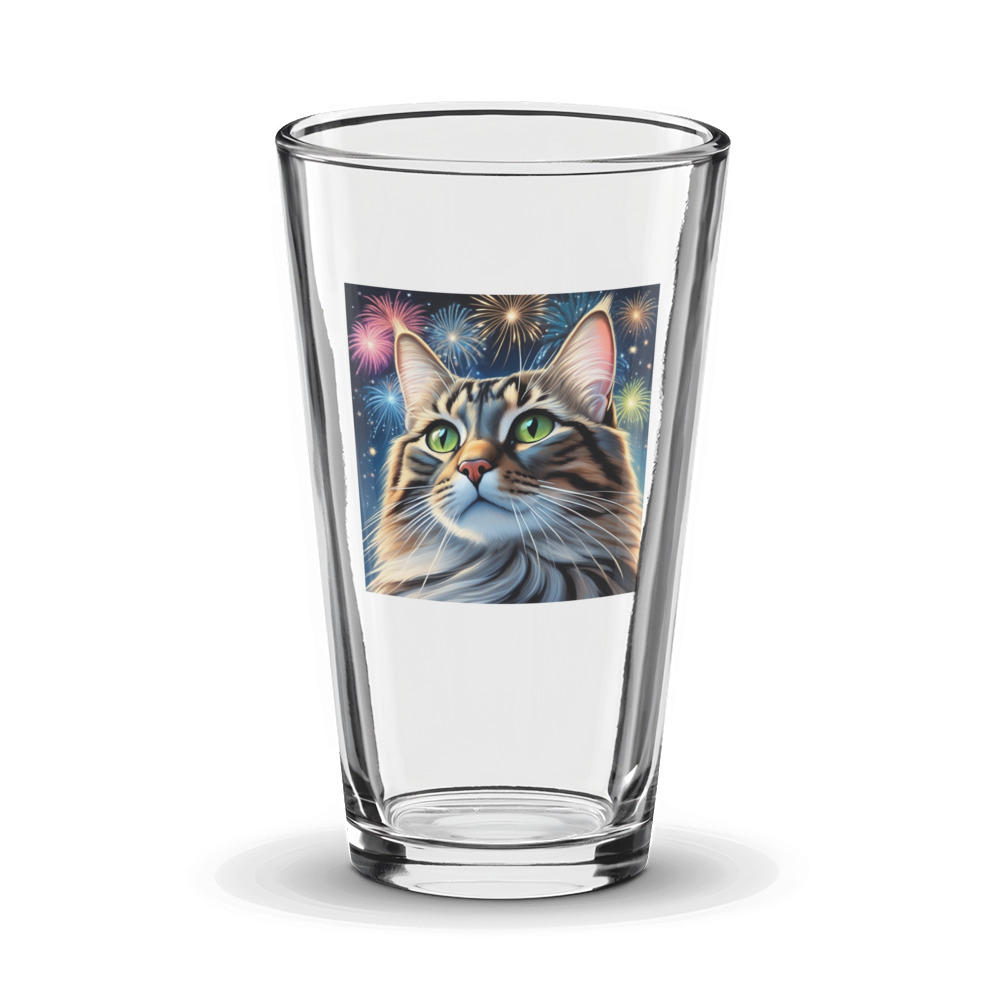 PugMug Custom Tabby Companion Cat Glass Tumbler