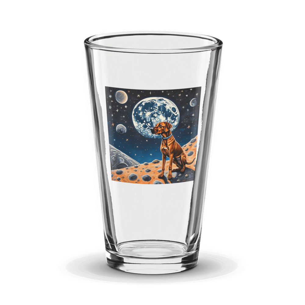 PugMug Custom Rhodesian Ridgeback Glass Tumbler