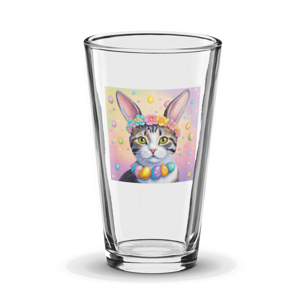 PugMug Custom Tabby American Shorthair Cat Glass Tumbler