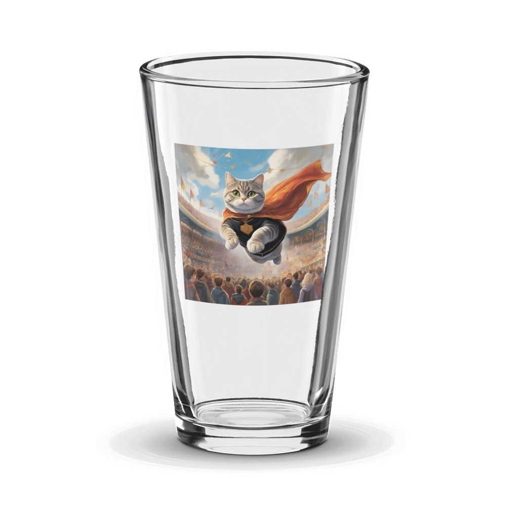 PugMug Custom Tabby British Shorthair Cat Glass Tumbler