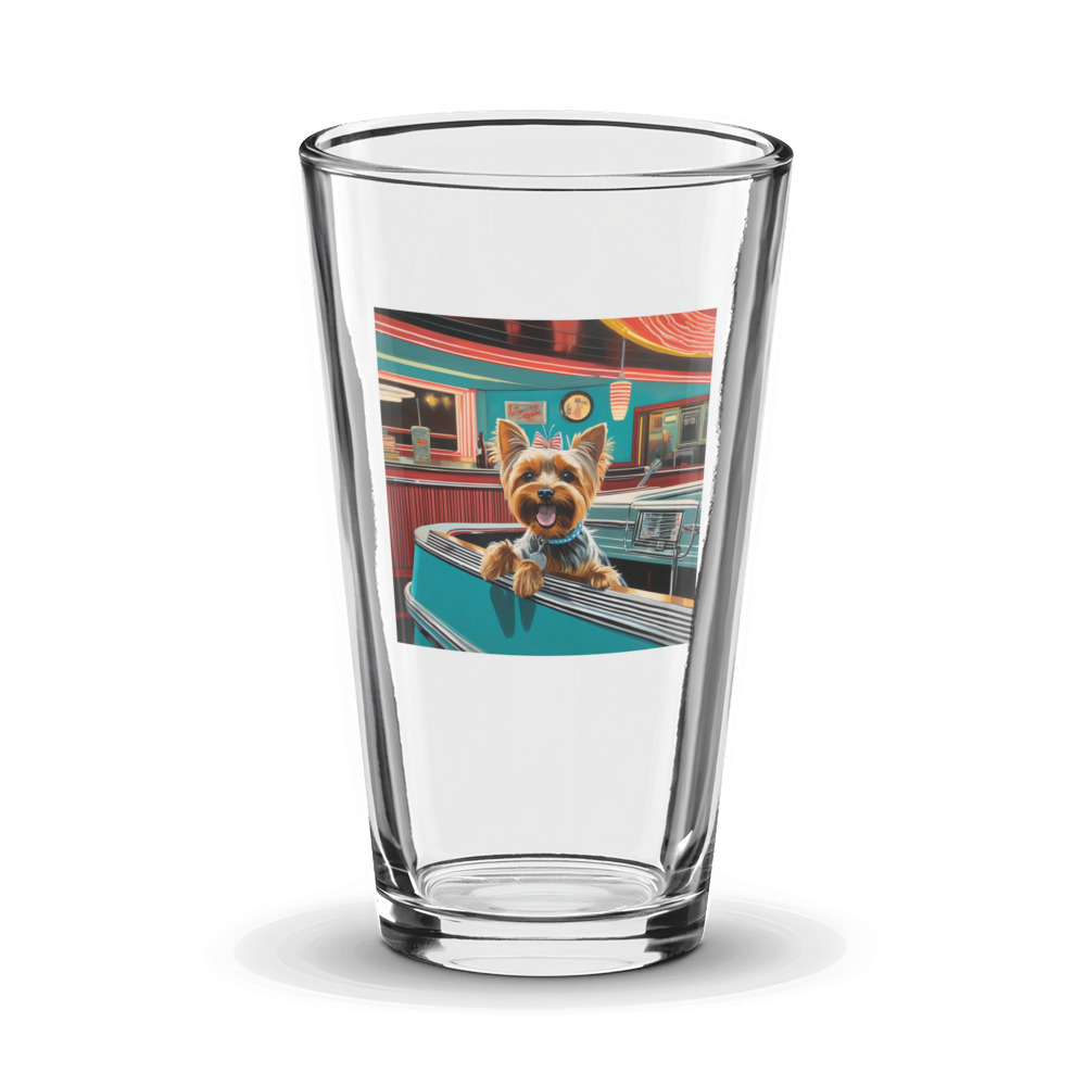 PugMug Custom Yorkshire Terrier Glass Tumbler