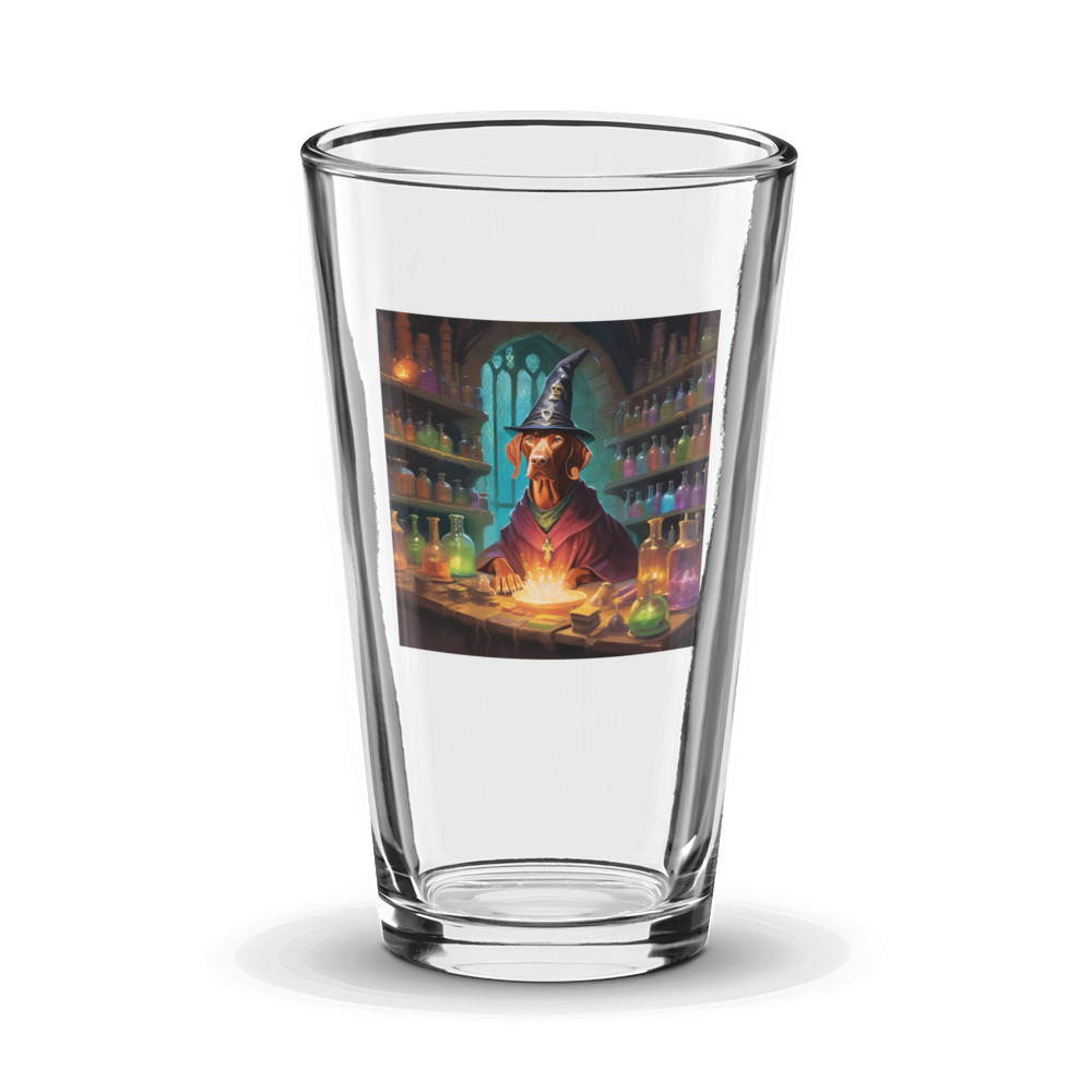 PugMug Custom Vizsla Glass Tumbler