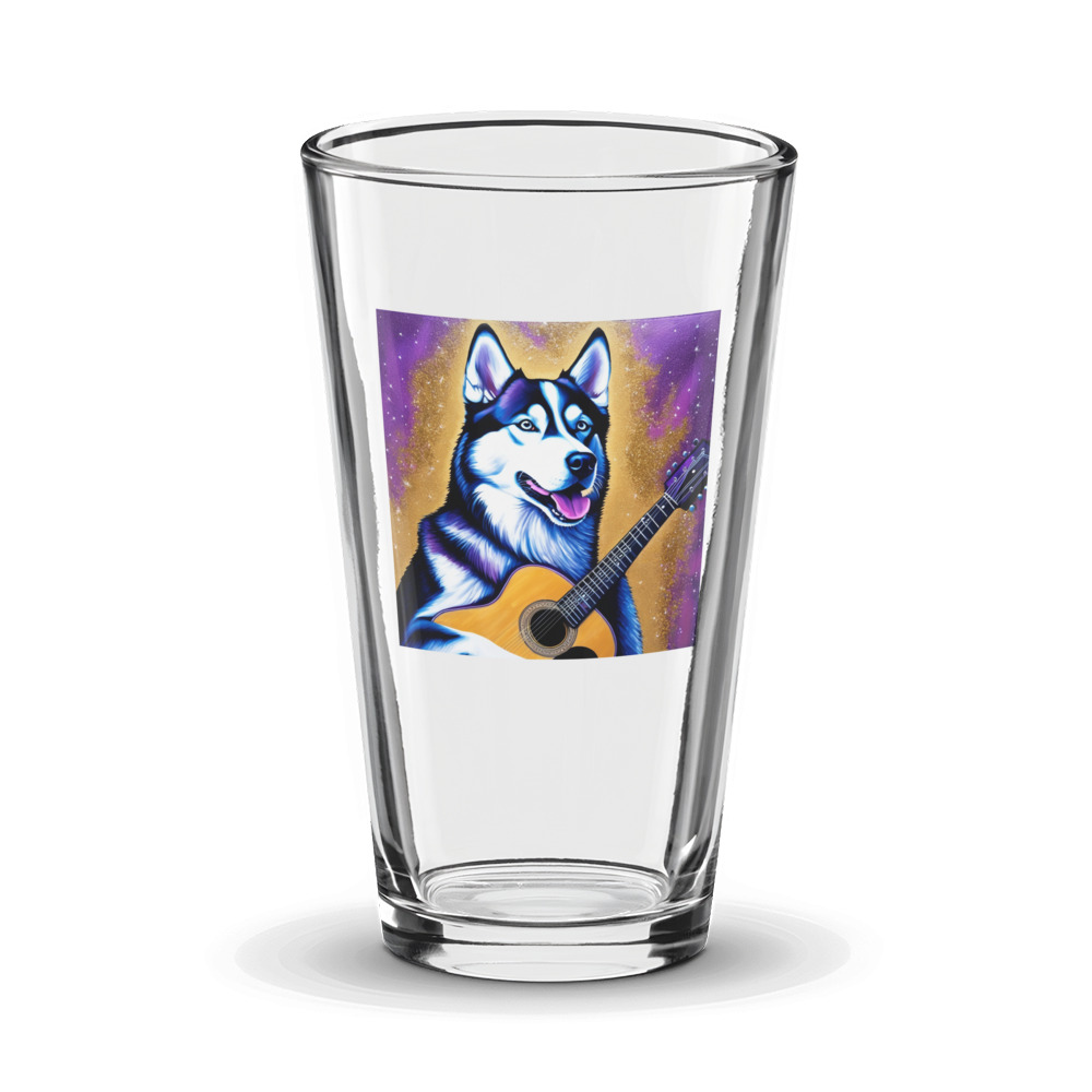 PugMug Custom Siberian Husky Glass Tumbler