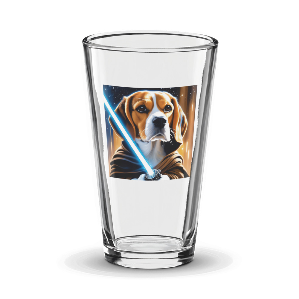 PugMug Custom Beagle Glass Tumbler