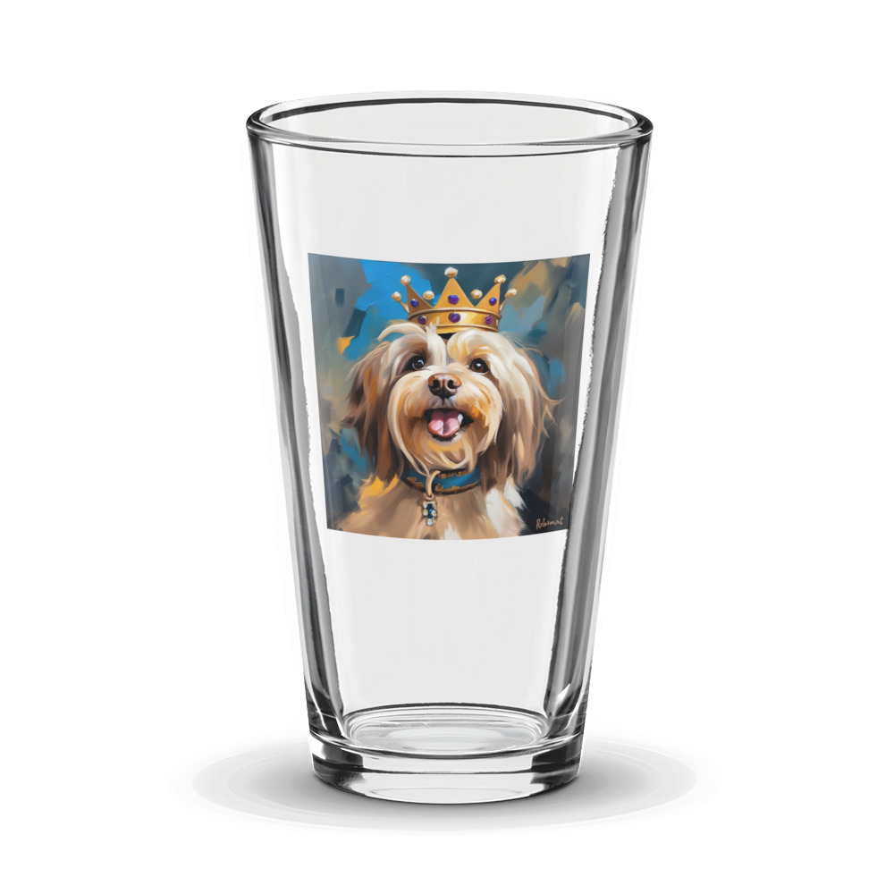 PugMug Custom Tan Havanese Dog Glass Tumbler