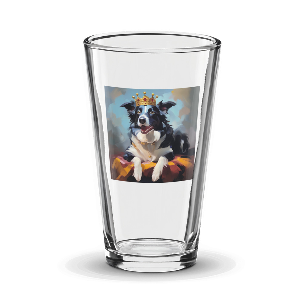 PugMug Custom Border Collie Glass Tumbler