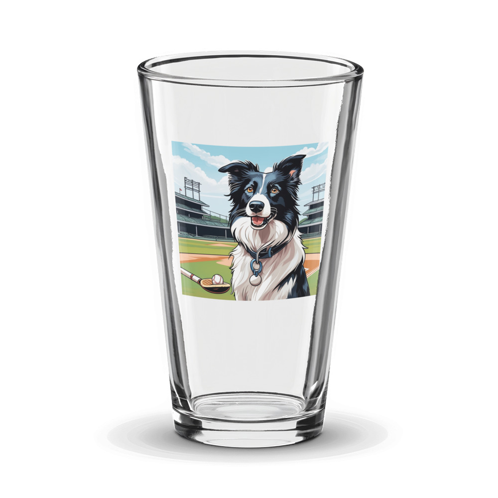 PugMug Custom Border Collie Glass Tumbler