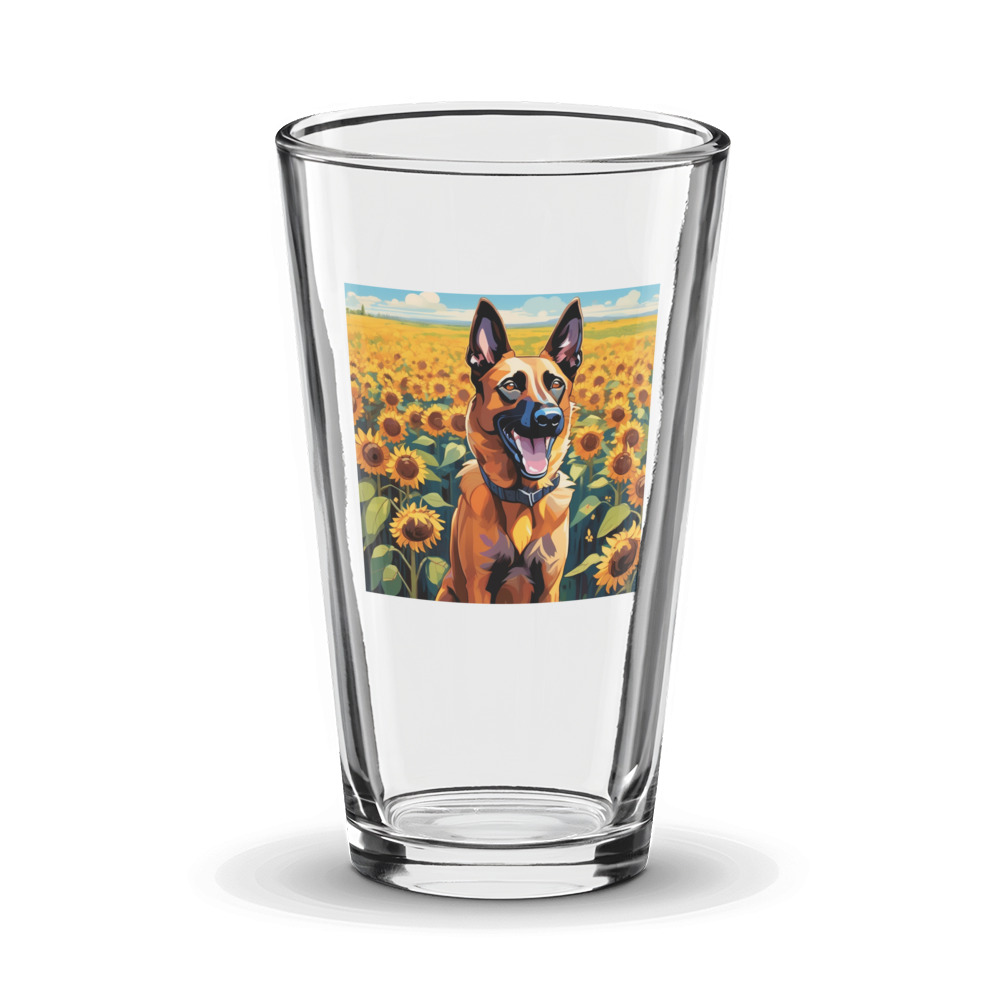 PugMug Custom Belgian Malinois Glass Tumbler