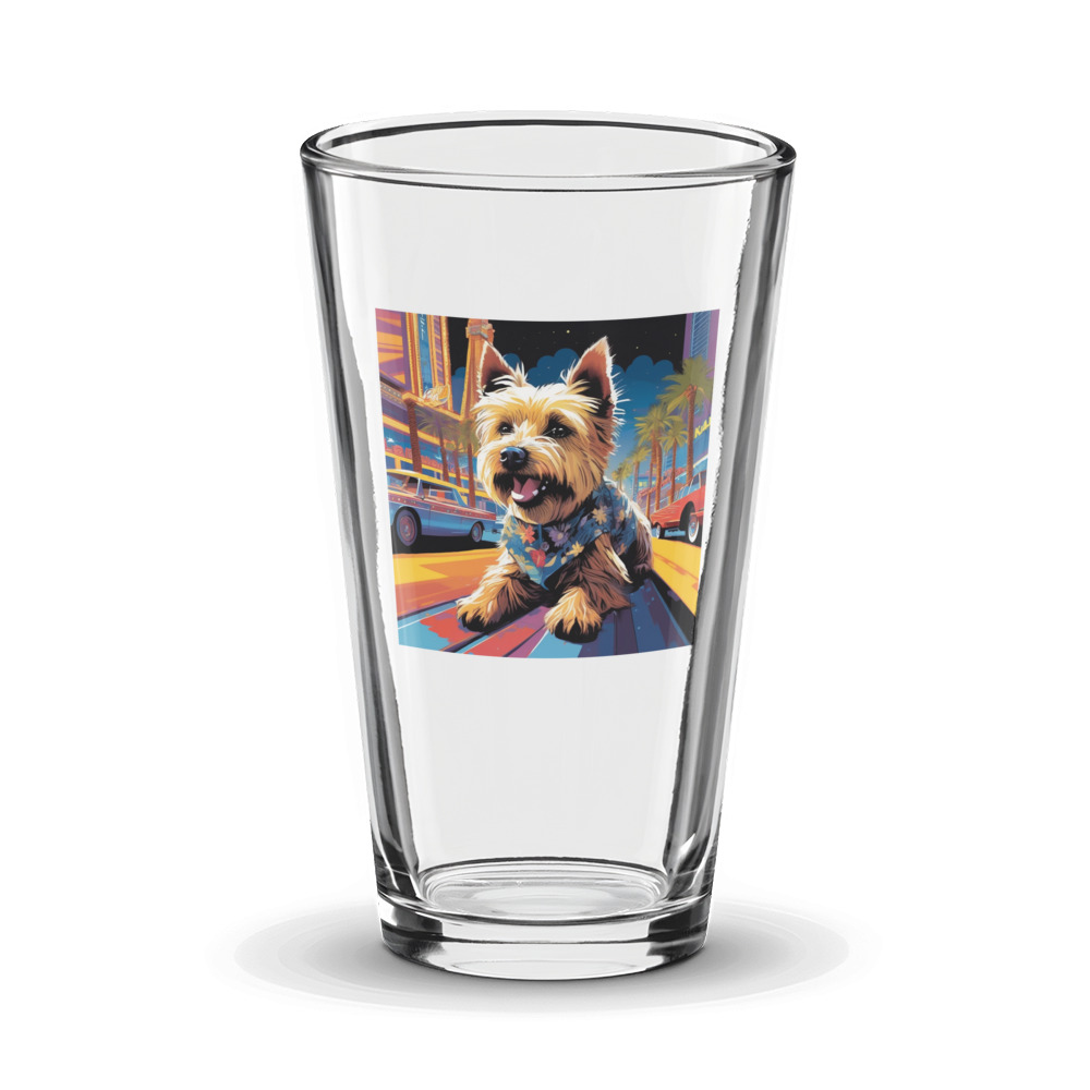 PugMug Custom Cairn Terrier Glass Tumbler