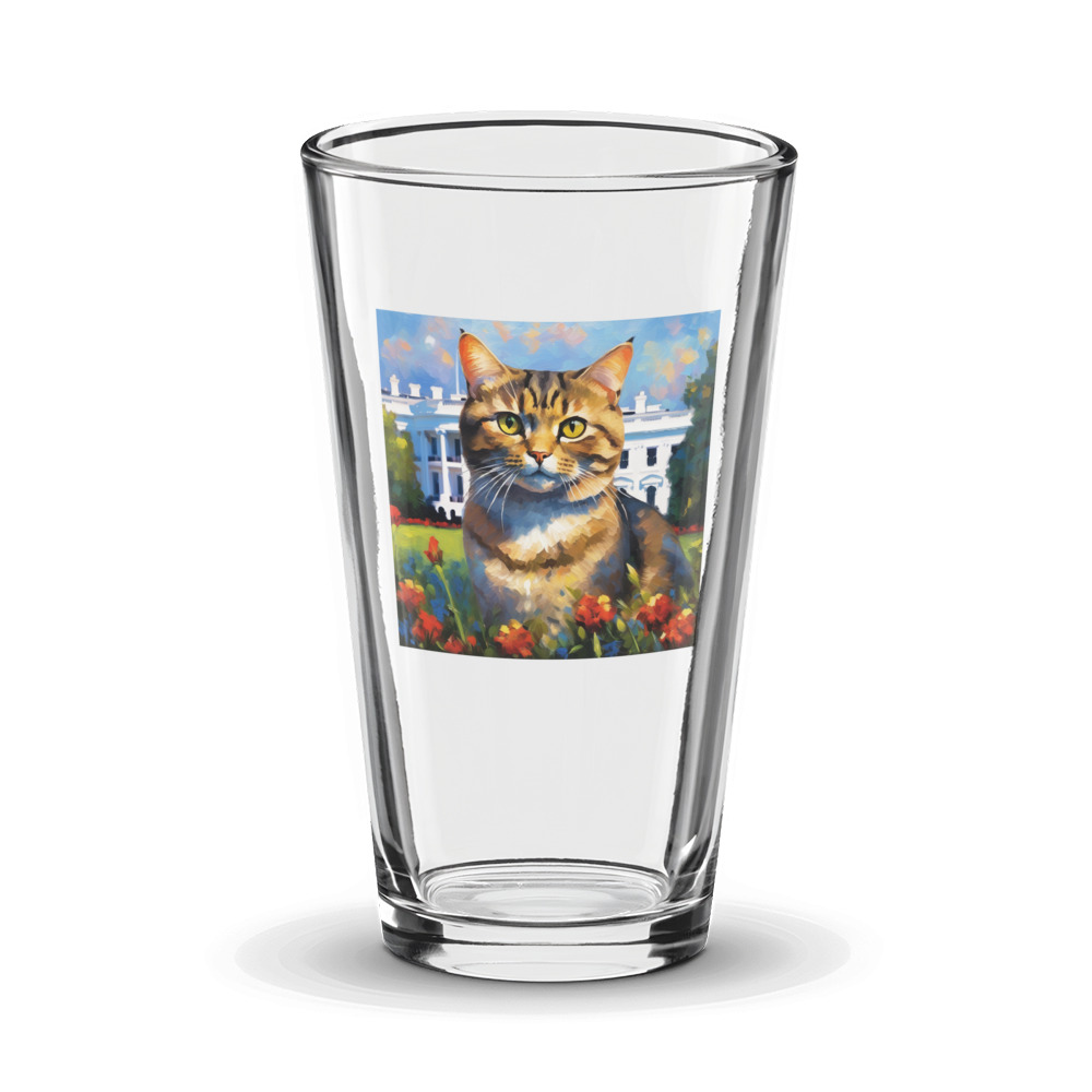 PugMug Custom Tabby British Shorthair Cat Glass Tumbler