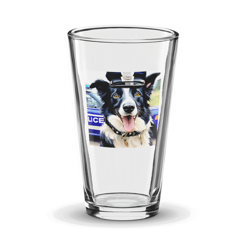 PugMug Custom Border Collie Glass Tumbler