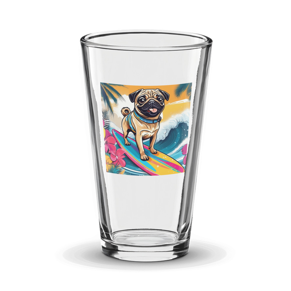 PugMug Custom Pug Glass Tumbler