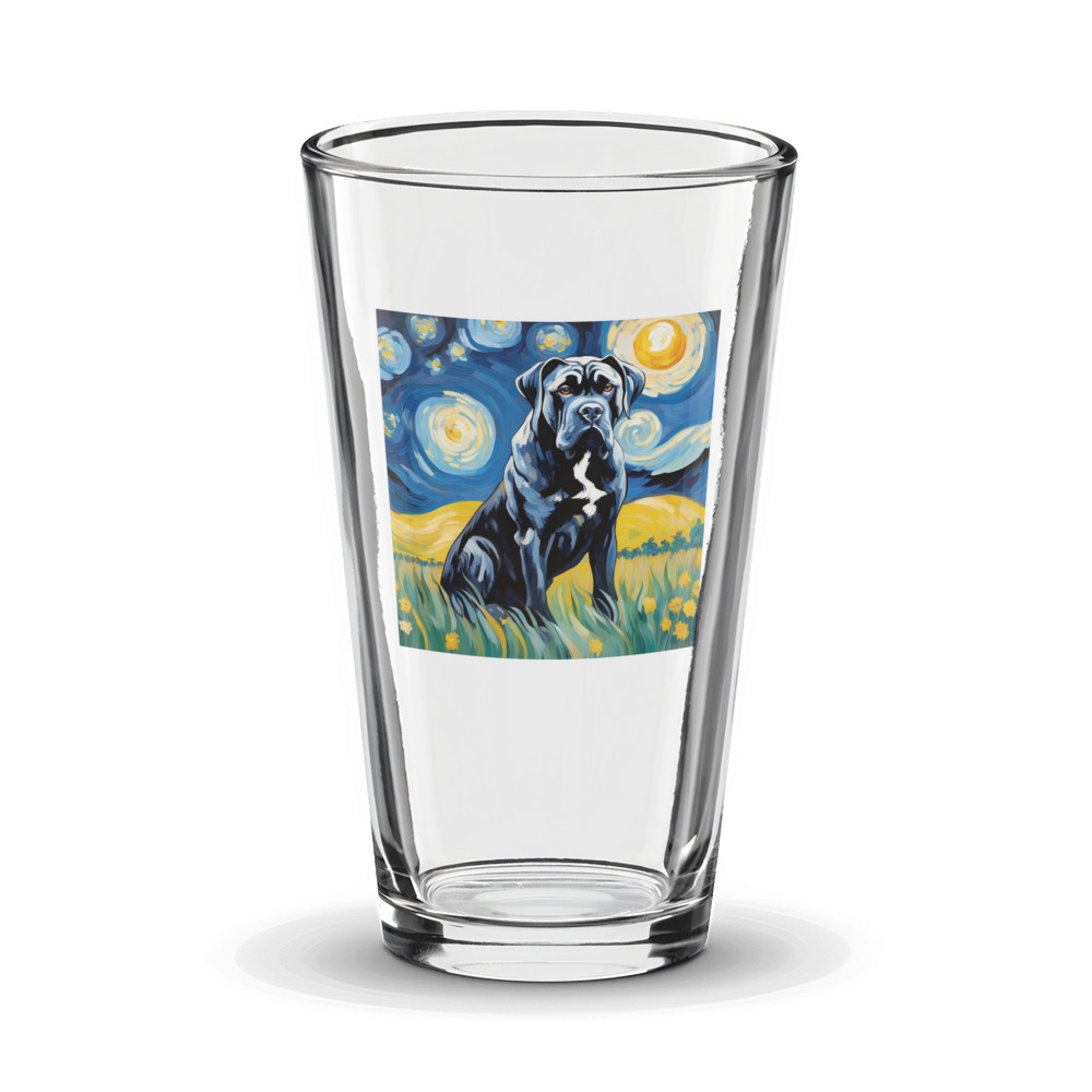 PugMug Custom Cane Corso Glass Tumbler