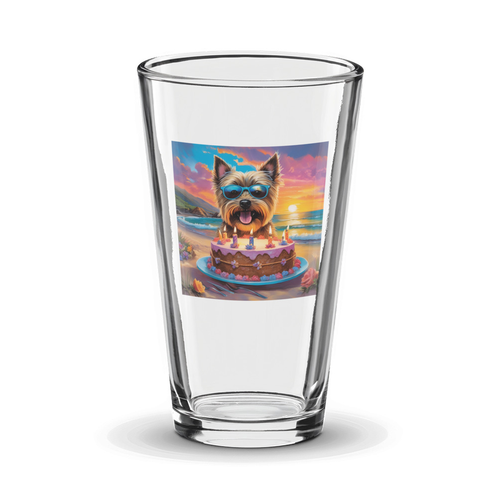 PugMug Custom Cairn Terrier Glass Tumbler