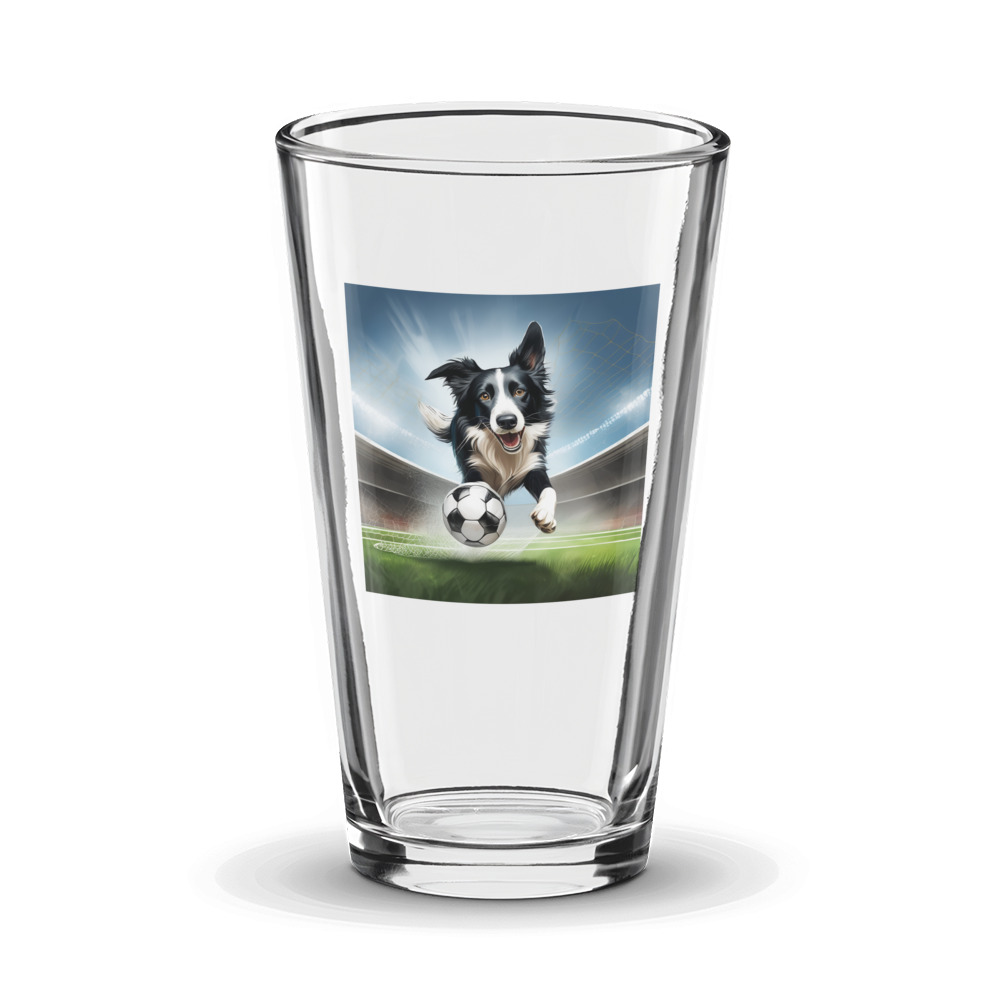 PugMug Custom Border Collie Glass Tumbler